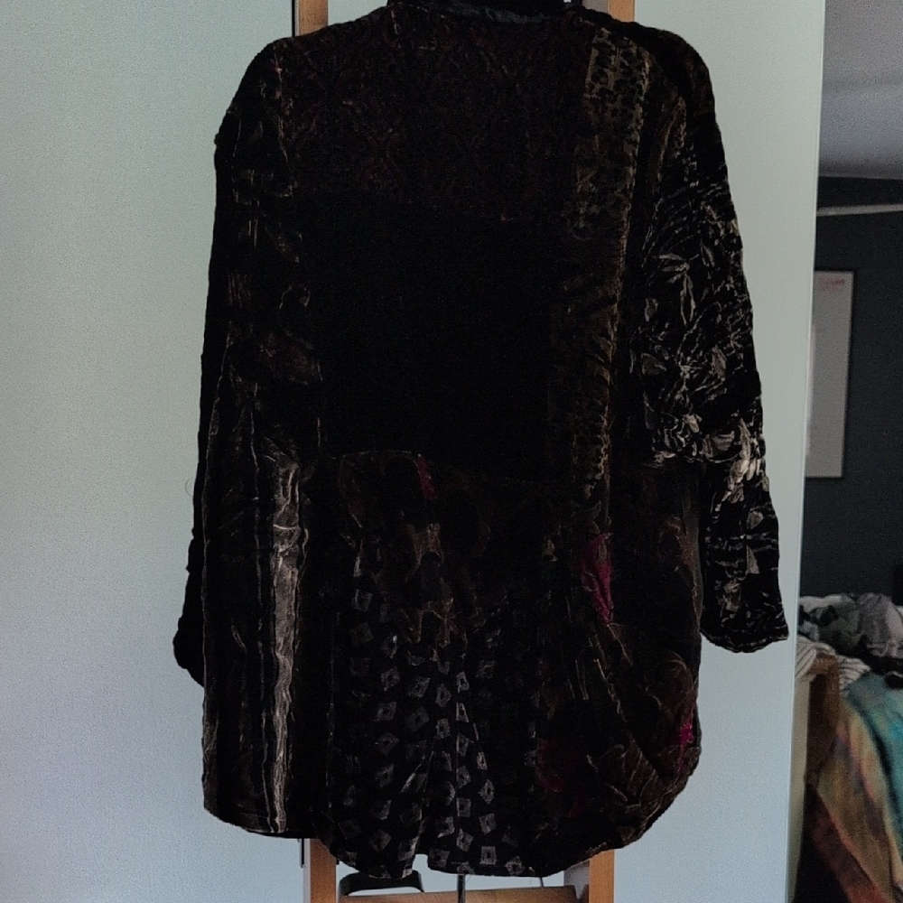 Velvet Patchwork Jacket - image 1